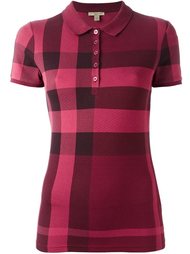 checked polo shirt Burberry