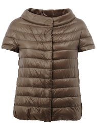 wide collar puffer jacket Herno