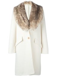 пальто с меховым воротником Ermanno Scervino