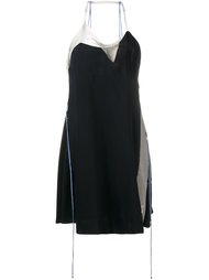 chainmail panel spaghetti strap dress Paco Rabanne