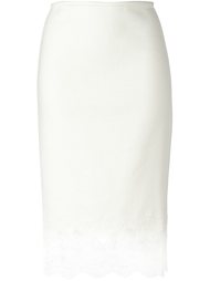 юбка с кружевным слоем Ermanno Scervino