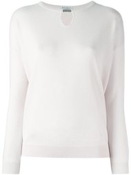 свитер с вырезом "замочная скважина" Brunello Cucinelli