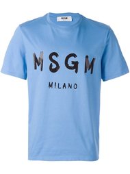 футболка с логотипом MSGM