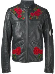 байкерская куртка с нашивками  Dolce &amp; Gabbana
