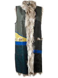 patchwork sleeveless fur coat Maison Margiela