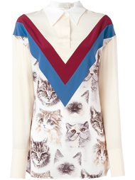 блузка с принтом котов Stella McCartney