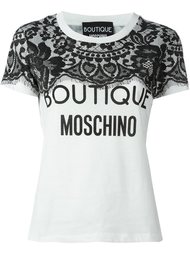 футболка с принтом логотипа Boutique Moschino