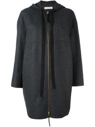 пальто на молнии с капюшоном Marni