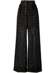 расклешенные кружевные брюки Stella McCartney
