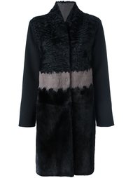 striped fur coat Manzoni 24