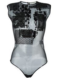 sequinned bodysuit  Amen