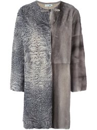 patchwork fur coat Manzoni 24