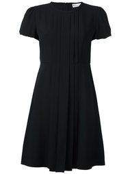 расклешенное платье с плиссировкой Red Valentino
