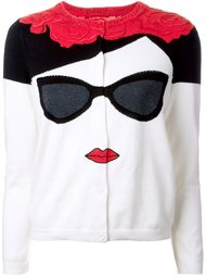 кардиган 'Stacey Face Frida' Alice+Olivia