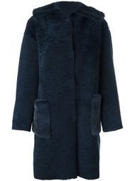 fur-trimmed shearling coat Manzoni 24