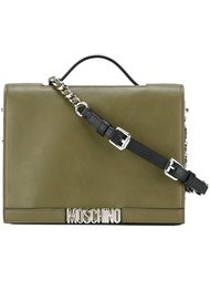 сумка-тоут с цепочной лямкой Moschino