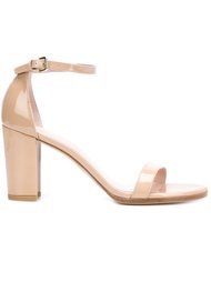 'Nearlynude' block heel sandals Stuart Weitzman