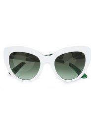 солнцезащитные очки с принтом листьев Dolce &amp; Gabbana