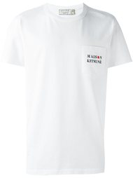 футболка с карманом  Maison Kitsuné