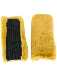 митенки с меховой отделкой Marni