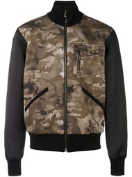 camouflage print bomber jacket  Versus