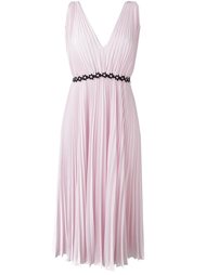 embroidered waist pleated dress Giamba