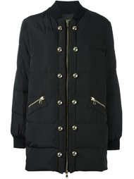удлиненная куртка-бомбер с заклепками Boutique Moschino