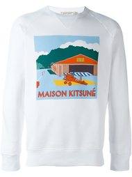 футболка с длинными рукавами  Maison Kitsuné