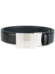 ремень с серебристой бляшкой Bally