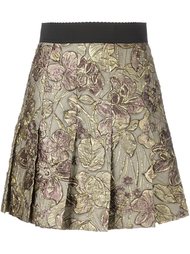 юбка с цветочной вышивкой Dolce &amp; Gabbana