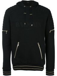 толстовка с принтом логотипа Balmain