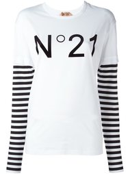 кофта с принтом логотипа Nº21