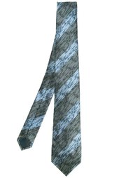 striped smudge effect tie Lanvin