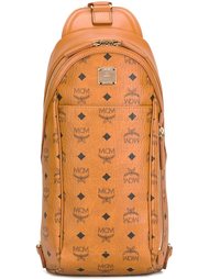 logo print backpack MCM