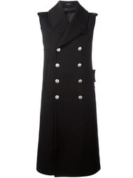 double breasted sleeveless coat Alexander McQueen