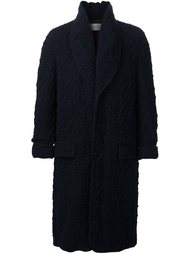 woven single breasted coat Julien David