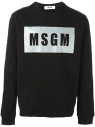 logo print sweatshirt MSGM