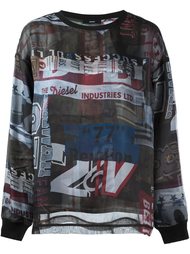 printed sweatshirt  Diesel
