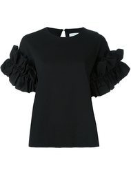 ruched sleeve T-shirt Victoria Victoria Beckham