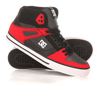 Кеды кроссовки высокие DC Spartan High Wc Red/Grey/Black