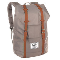 Рюкзак туристический Herschel Retreat Grey/Tan Synthetic Leather