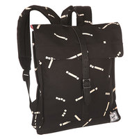 Рюкзак городской женский Herschel City Mid Volume Black Code/Black Synthetic Leather