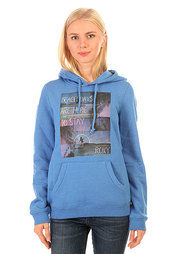 Толстовка кенгуру женская Roxy Hoodie Ru Palace Blue