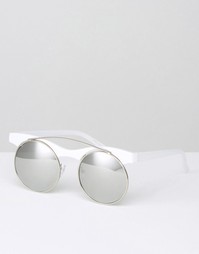 Круглые солнцезащитные очки 7X - Белый