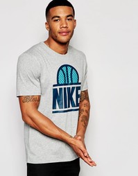Серая футболка Nike Lockup 806883-063 - Серый