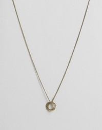 Ожерелье-цепочка с круглыми подвесками ASOS - Золотой