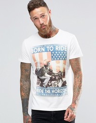 Футболка Wrangler Born to Ride - Белый