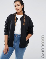 Куртка-пилот ASOS CURVE - Черный