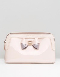 Косметичка с бантом в стиле колор блок Ted Baker - Бледно-розовый