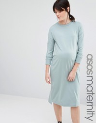 Платье с высокой горловиной для беременных ASOS Maternity